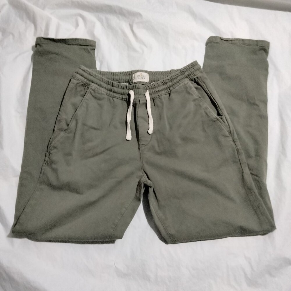 Marine Layer Green Chinos Relaxed Fit